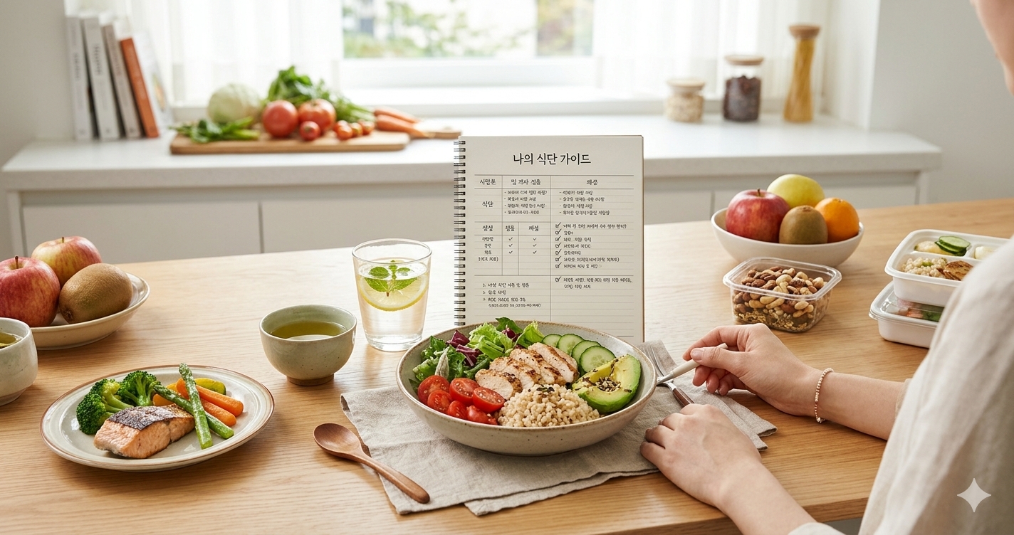 다이어트 식단 가이드: 목적별 식단 구성과 관리 방법